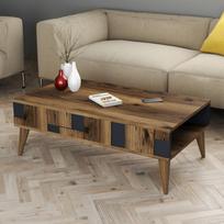 graikiniai riesutai - Kalune Design Kavos stalelis Madrid - Anthracite - 4 nuotrauka