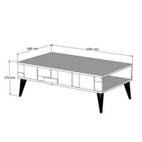 graikiniai riesutai - Kalune Design Kavos stalelis Madrid - Anthracite - 5 nuotrauka