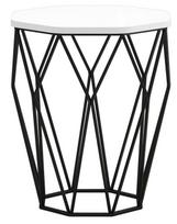 Kalune Design Šoninis stalas Sofya - Baltas