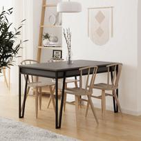 isskleidziamas kavos staliukas - Kalune Design Pietų stalas Pal - Anthracite - 3 nuotrauka