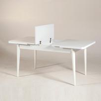 isskleidziamas kavos staliukas - Kalune Design Pietų stalas Vina - Baltas - 6 nuotrauka