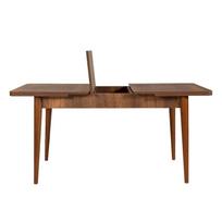 isskleidziamas kavos staliukas - Kalune Design Pietų stalas Vina - Walnut - 3 nuotrauka