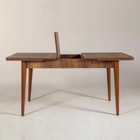 isskleidziamas kavos staliukas - Kalune Design Pietų stalas Vina - Walnut - 6 nuotrauka