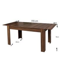 stalas pietu - Kalune Design Pietų stalas Oblo - Walnut - 5 nuotrauka