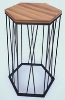 graikiniai riesutai - Kalune Design Šoninis stalas Cetrus - Walnut - 1 nuotrauka