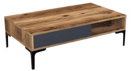 graikiniai riesutai - Kalune Design Kavos stalelis Stambulas - Walnut, antracitas - 1 nuotrauka