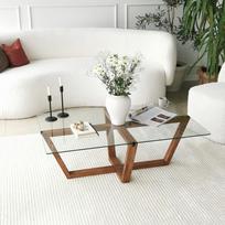 graikiniai riesutai - Kalune Design Kavos stalelis Amalfi - graikinis riešutas - 4 nuotrauka