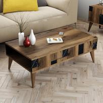 graikiniai riesutai - Kalune Design Kavos stalelis Madrid - Juodas - 2 nuotrauka