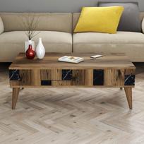 graikiniai riesutai - Kalune Design Kavos stalelis Madrid - Juodas - 3 nuotrauka