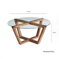 kavos staliukas medinia - Kalune Design Kavos stalelis Lotosas - 11 nuotrauka