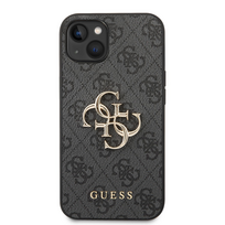 14 plus iphone apple - Guess "GUHCP14M4GMGGR PU 4G Metal Logo Case iPhone 14 Plus" Grey - 2 nuotrauka