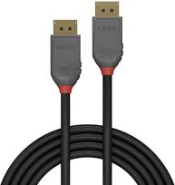 display port laidas - Lindy DisplayPort 1.2 Kabelis Anthra Line 4K60Hz 21.6Gbs 3m - 1 nuotrauka