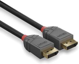 display port laidas - Lindy DisplayPort 1.2 Kabelis Anthra Line 4K60Hz 21.6Gbs 3m - 4 nuotrauka