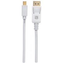 displayport cable white - Techly Mini DisplayPort Male to DisplayPort Male Cable 4K 60Hz 2m White - 1 nuotrauka
