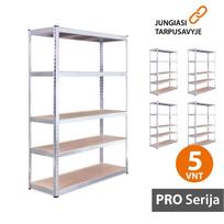 Sandėliavimo lentynos stelažai 180x120x45 PRO (5 vnt)