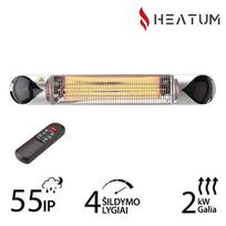 infraraudonuju spinduliu sildytuvai -  Heatum H2000R Core silver - 1 nuotrauka