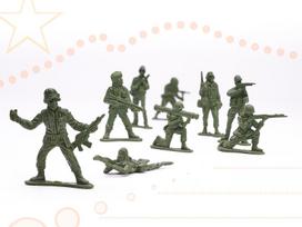 kariniai zaislai - Rinkinys Set Of Soldiers Military Base IKONKX6187 - 5 nuotrauka