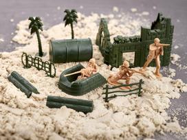 kariniai zaislai - Rinkinys Set Of Soldiers Military Base IKONKX6187 - 10 nuotrauka