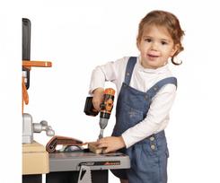 smoby black decker - Žaislinis meistro įrankių rinkinys Smoby Black+Decker Mega Center 7600360726 - 4 nuotrauka