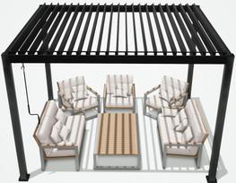 gazebas - Home4you Canopy Mirador, 300 cm x 250 cm - 2 nuotrauka