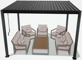 gazebas - Home4you Canopy Mirador, 300 cm x 250 cm - 3 nuotrauka