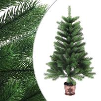 Dirbtinė Kalėdų eglutė, 65 cm, tikrų spyglių imitacija, žalia