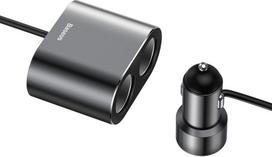 cigarette lighter socket - Baseus Car Charger 2x 3.4A 400W USB - 1 nuotrauka