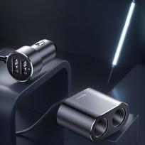 cigarette lighter socket - Baseus Car Charger 2x 3.4A 400W USB - 7 nuotrauka