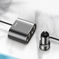 cigarette lighter socket - Baseus Car Charger 2x 3.4A 400W USB - 9 nuotrauka
