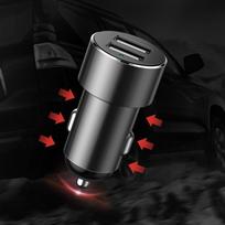 cigarette lighter socket - Baseus Car Charger 2x 3.4A 400W USB - 14 nuotrauka