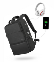 laptopo krepsiai - Swissten Backpack 15.6" juoda - 2 nuotrauka