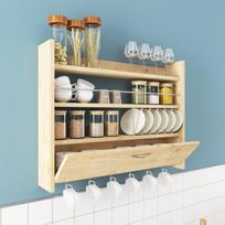 pakabinamos virtuves lentynos - Kalune Design Knott 935CMN1305, ruda, 150 mm x 850 mm x 650 mm - 2 nuotrauka