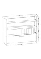 pakabinamos virtuves lentynos - Kalune Design Knott 935CMN1305, ruda, 150 mm x 850 mm x 650 mm - 4 nuotrauka
