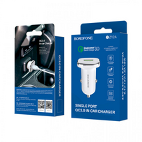 18w ikroviklis - Borofone BZ12A Quick Charge 3.0 baltas - 2 nuotrauka