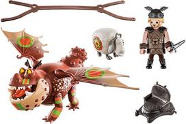 playmobil dragon racing - Playmobil - Dragon Racing: Fishlegs and Meatlug 70729 - 2 nuotrauka
