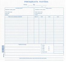 PVM sąskaita faktūra 8 colių, SC, 100 lapų