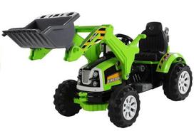 LEAN Toys Backhoe Loader, žalia