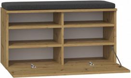 artisan oak - Top E Shop Riva Artisan, ruda, 850 mm x 350 mm x 460 mm - 2 nuotrauka
