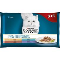 gourmet kaciu maistas - Gourmet Perle  su kalakutiena, tunu, antiena ir ėriena, 4x85 g - 2 nuotrauka