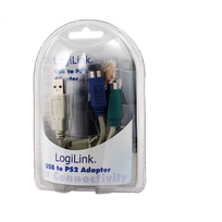 ps2 adapteris - LogiLink Adapter USB to 2x PS/2 - 4 nuotrauka