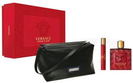 versace eros flame kvepalai - Versace Eros Flame 100ml EDP + 10ml EDP + Cosmetic Bag - 1 nuotrauka