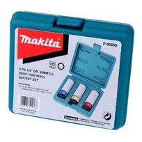makita raktu rinkinys - Galvučių komplektas Makita P-90560, 1/2", 3 vnt. - 2 nuotrauka