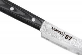 peilis tanto - Samura DAMASCUS 67 Universal Kitchen Slicing knife Tanto 230mm - 3 nuotrauka