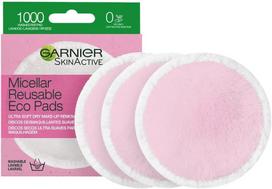 Garnier SkinActive Micellar Reusable Eco Pads 3vnt Moterims Valomosios servetėlės