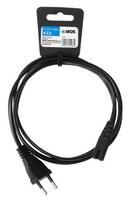 iBOX Cable Schuko / 2-pin Black 1.5m