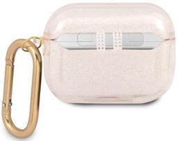 ausiniu deklas - Guess GUAPUCG4GD 4G Glitter case for Airpods Pro Gold - 2 nuotrauka