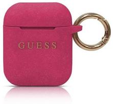 Guess "Silicone airPoids Protective Case" Fuchsia Pink