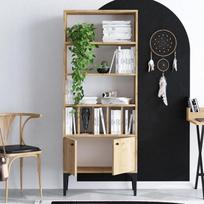 ruda knygu lentyna - Kalune Design Knygų lentyna Pollux - 3 nuotrauka