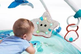 gimnastikos lankas - Lavinamasis kilimėlis Tiny Love Treasure The Ocean, 62 cm x 62 cm - 3 nuotrauka