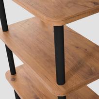 juoda knygu lentyna - Kalune Design Knygų lentyna Žingsnis - juodas - 2 nuotrauka